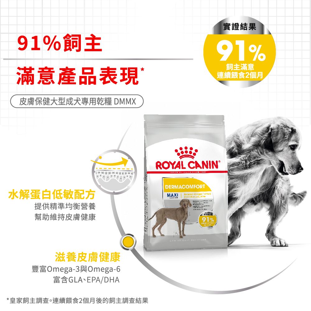 ROYAL 法國皇家 CCN 皮膚保健大型成犬DMMX 12KG