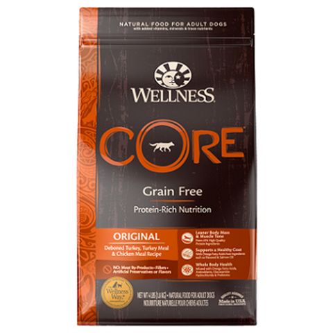 WELLNESS寵物健康-Core無榖成犬低敏經典美味24LB