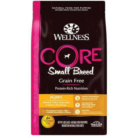 WELLNESS寵物健康-Core無榖小型幼犬聰明活力4LB