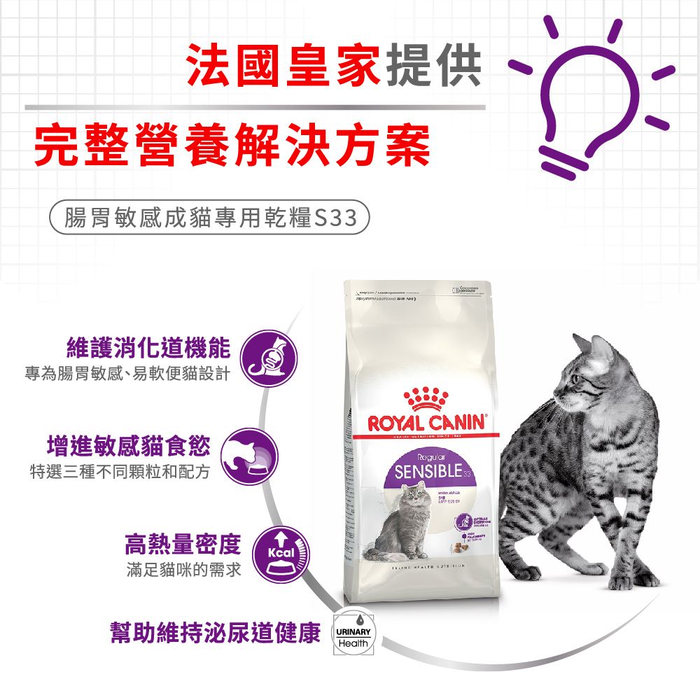 ROYAL 法國皇家 腸胃敏感成貓S33 4KG