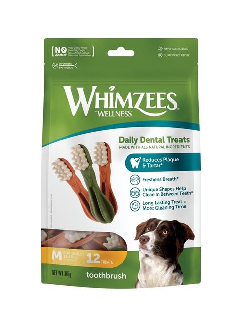 Whimzees唯潔-牙刷型潔牙骨超值包M