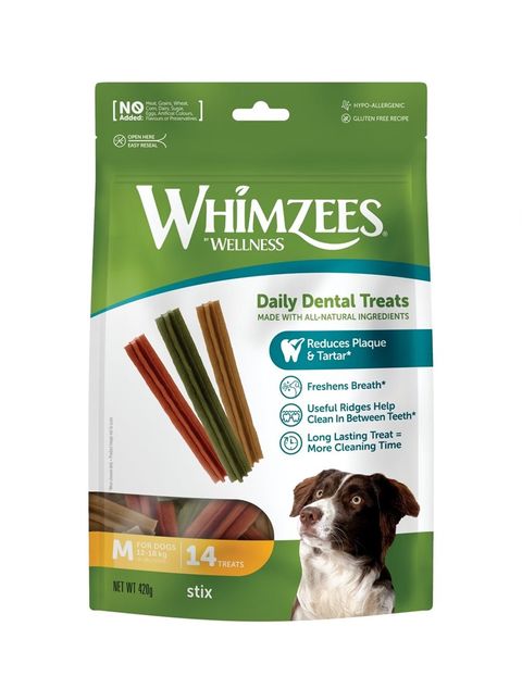 Whimzees唯潔-六角長條型潔牙骨超值包M