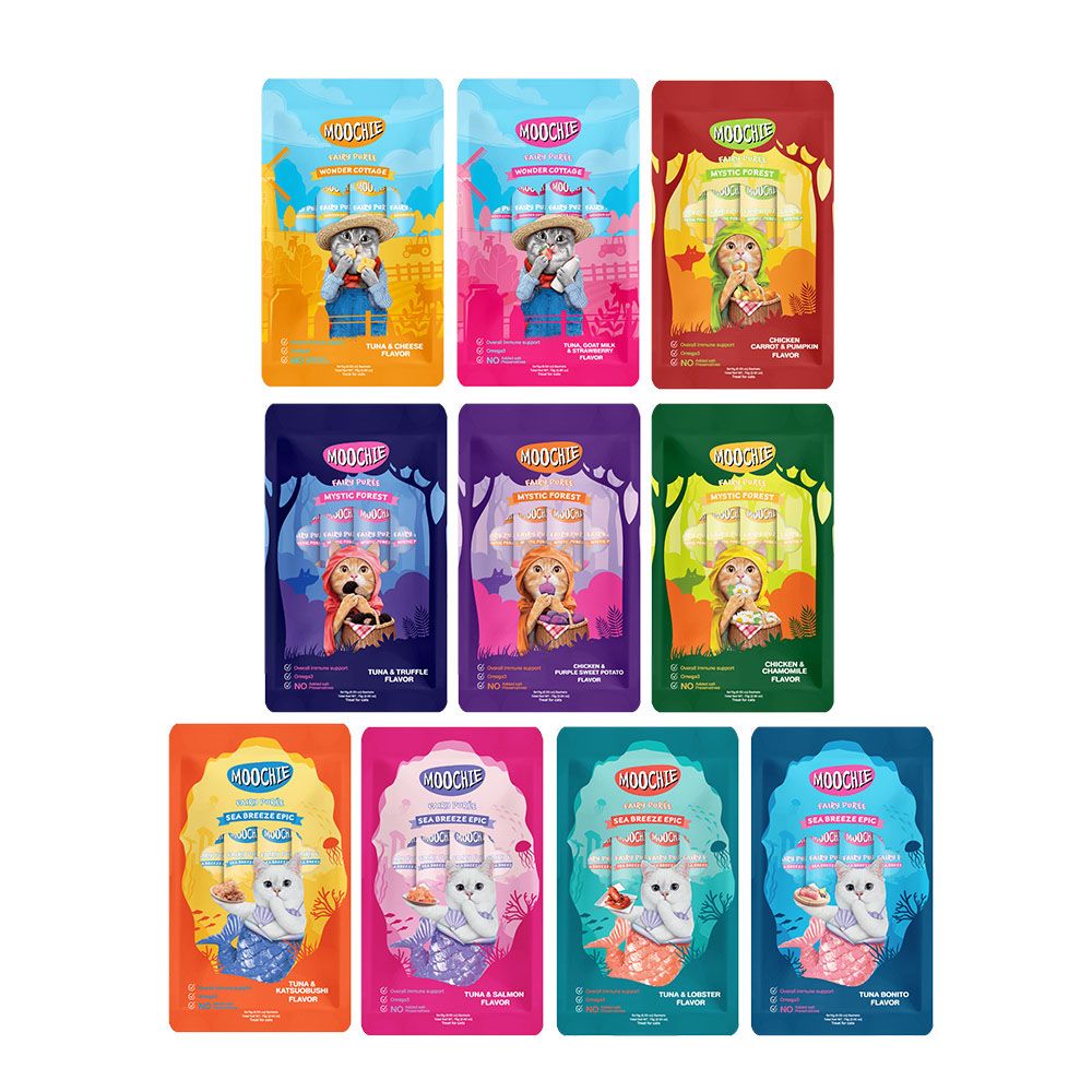  【新品嚐鮮價】Moochie姆吉貓肉泥全系列*6包組Moochie 貓肉泥  泰國