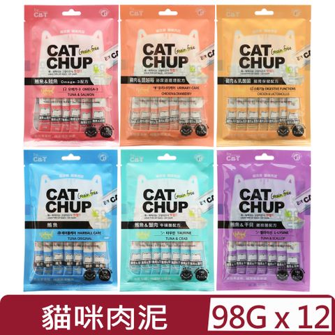 【12入組】喵洽普-貓咪肉泥 98g(14g*7條)