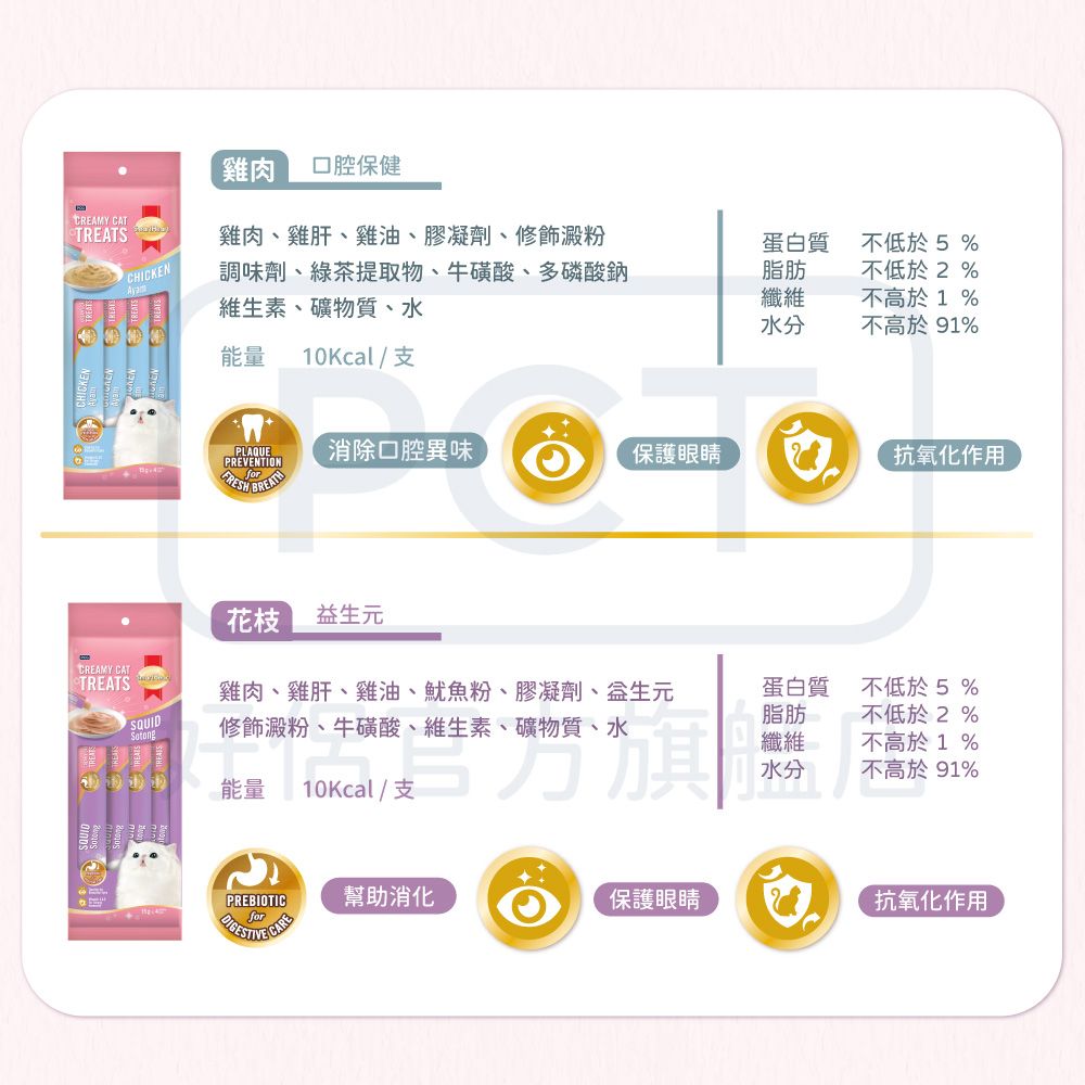 SmartHeart 慧心 貓營養肉泥 15G x4入/袋