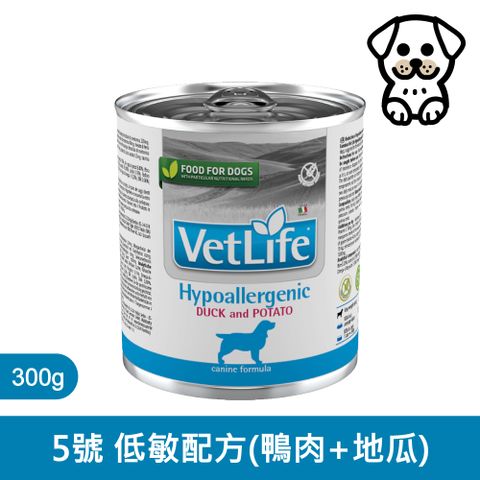 【Farmina 法米納】 獸醫寵愛天然處方罐犬用 低敏配方(鮮鴨+地瓜) 300g*6罐