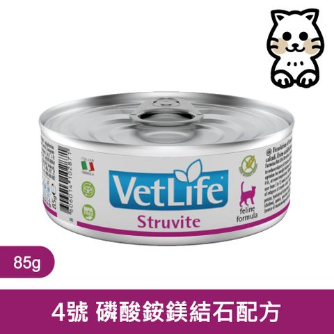 【Farmina 法米納】 獸醫寵愛天然處方罐貓用 磷酸銨鎂結石配方 85g*12罐