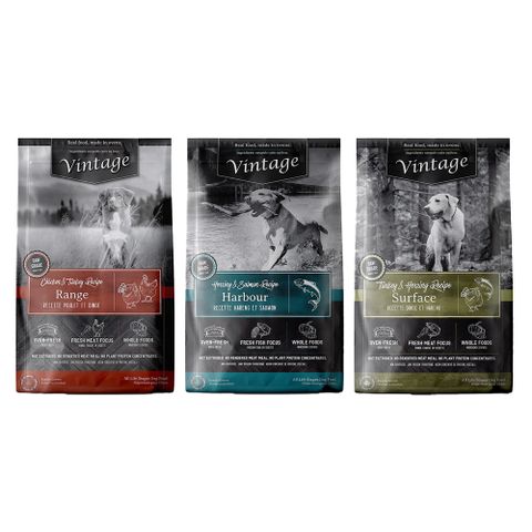 【3入組】加拿大Vintage凡諦斯-天然鮮肉無榖寵物食品犬食 10.5oz/300g
