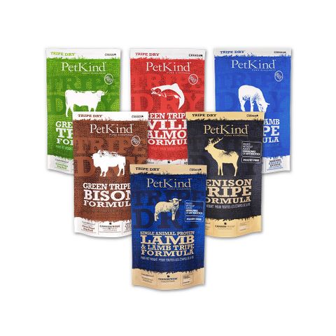 PetKind野胃 天然鮮草肚狗糧 300g 口味任選