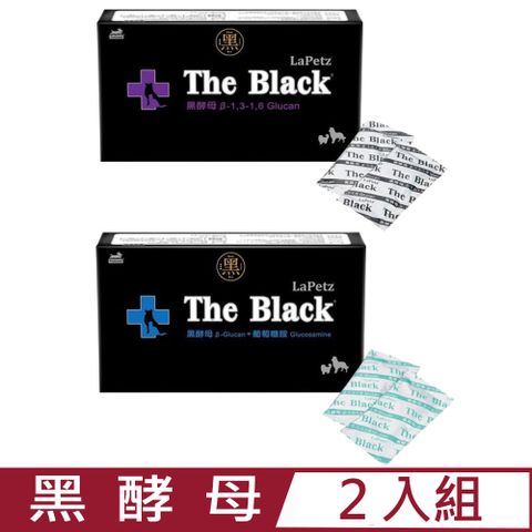 LaPetz 樂倍 【2入組】 The Black(黑酵母) -(葡聚醣液/葡聚醣+葡聚醣胺)10g*30包