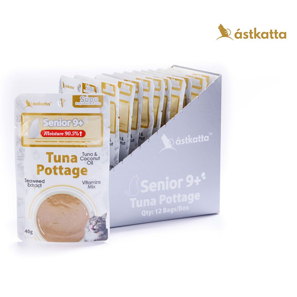 astkatta 冰島 湯包 老貓尊享 鮪魚濃湯40g*12入〈熟齡貓濃湯〉