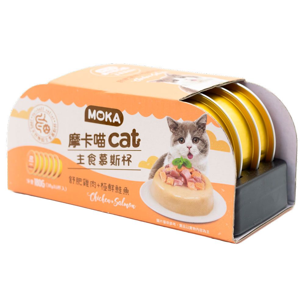  MOKA 摩卡喵 cat主食慕斯杯30g (6杯/盒) 貓罐頭 貓主食罐 慕斯貓罐