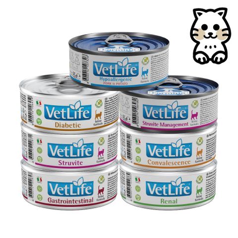 Farmina 法米納 VetLife 天然處方系列（FC）貓用 85g 12入 (主食處方罐)