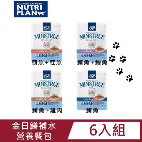 Nutriplan 金日鱔 6入組【韓國】補水營養主食餐包80g四種口味任選