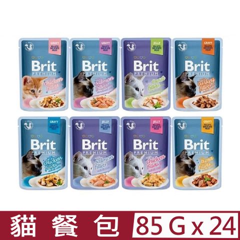 Brit 咘莉 【24入組】-優選貓餐包 85g