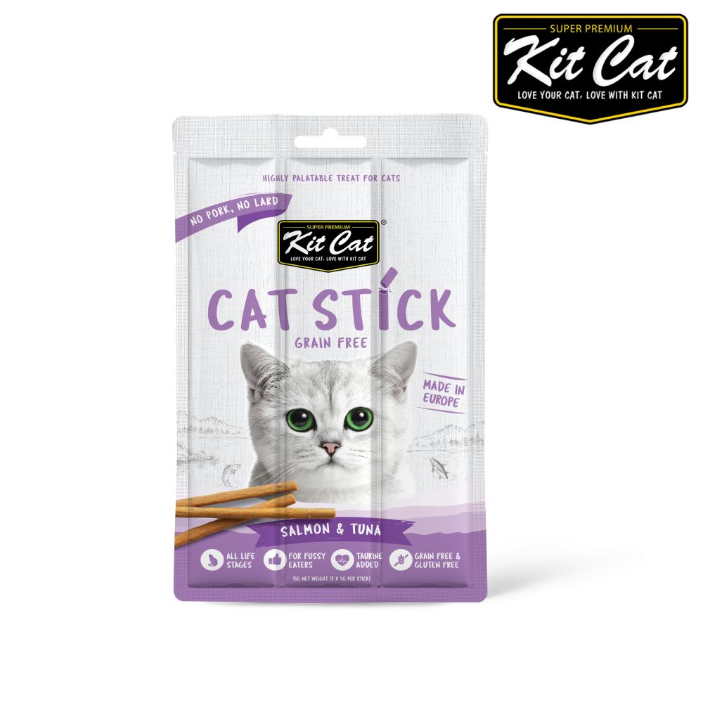 Kit Cat Kitcat 貓肉條15g-鮭魚.鮪魚