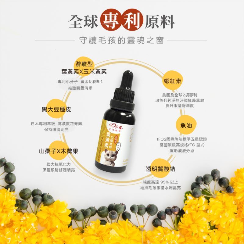 Kogi Pet 宏瑋寵物 葉黃素護眼口服滴劑(30ml/1瓶) 