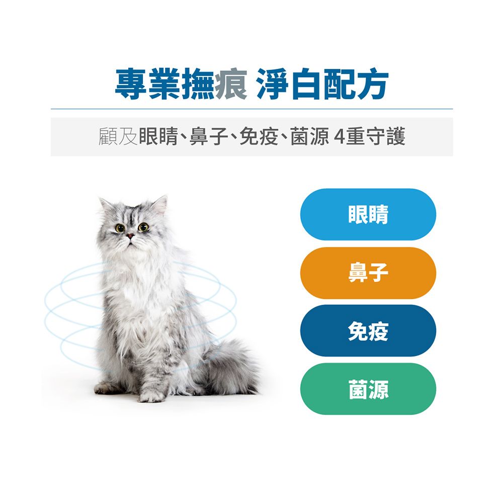 專業撫痕 淨白配方顧及眼睛、鼻子、免疫、菌源4重守護眼睛鼻子免疫菌源