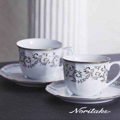 【Noritake】冬日慶典-咖啡對杯(禮盒組)