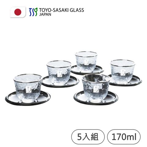 【TOYO SASAKI】日本製銀之月冷茶杯5入組/附杯墊