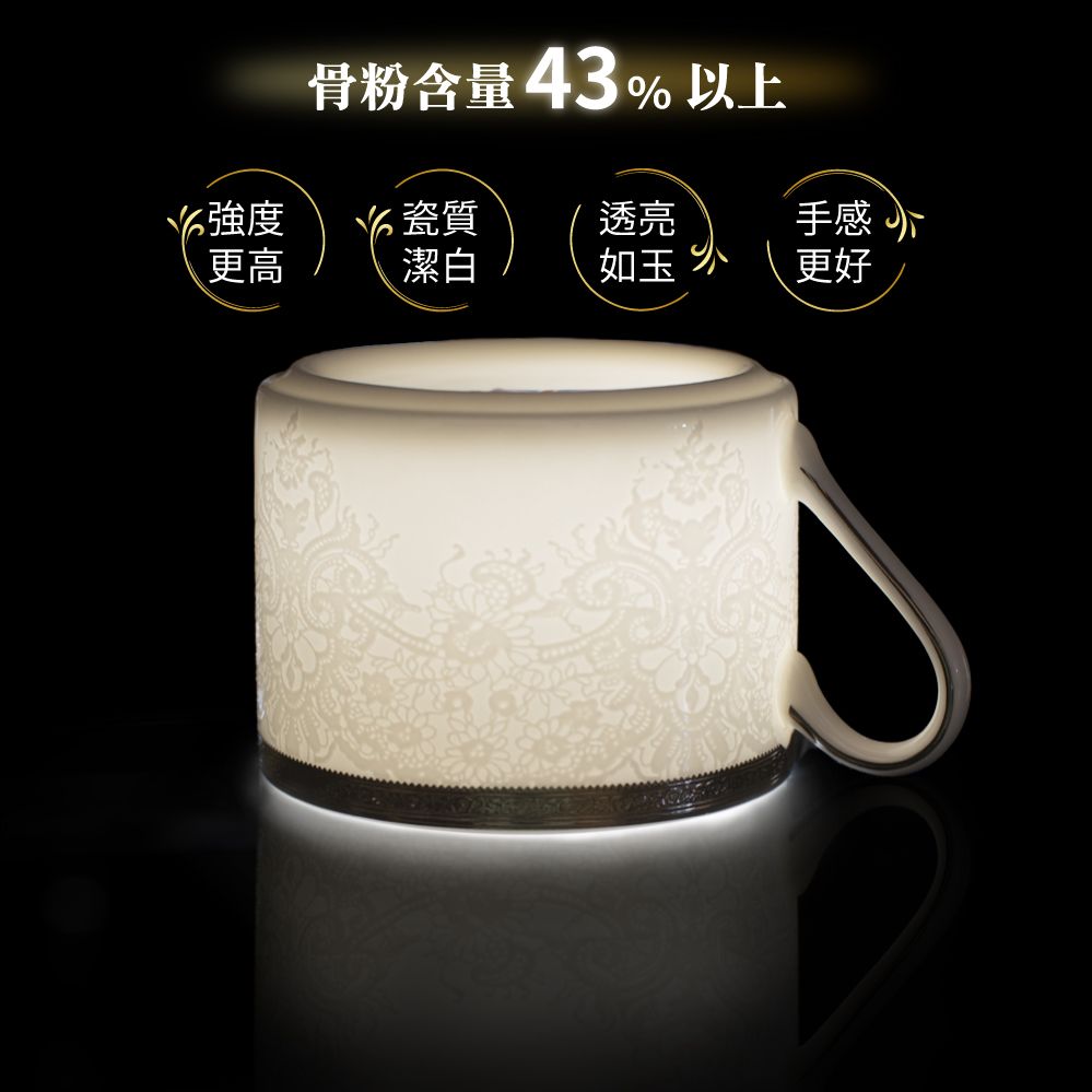  【A&L】骨瓷杯壺禮盒組-王者寶藍