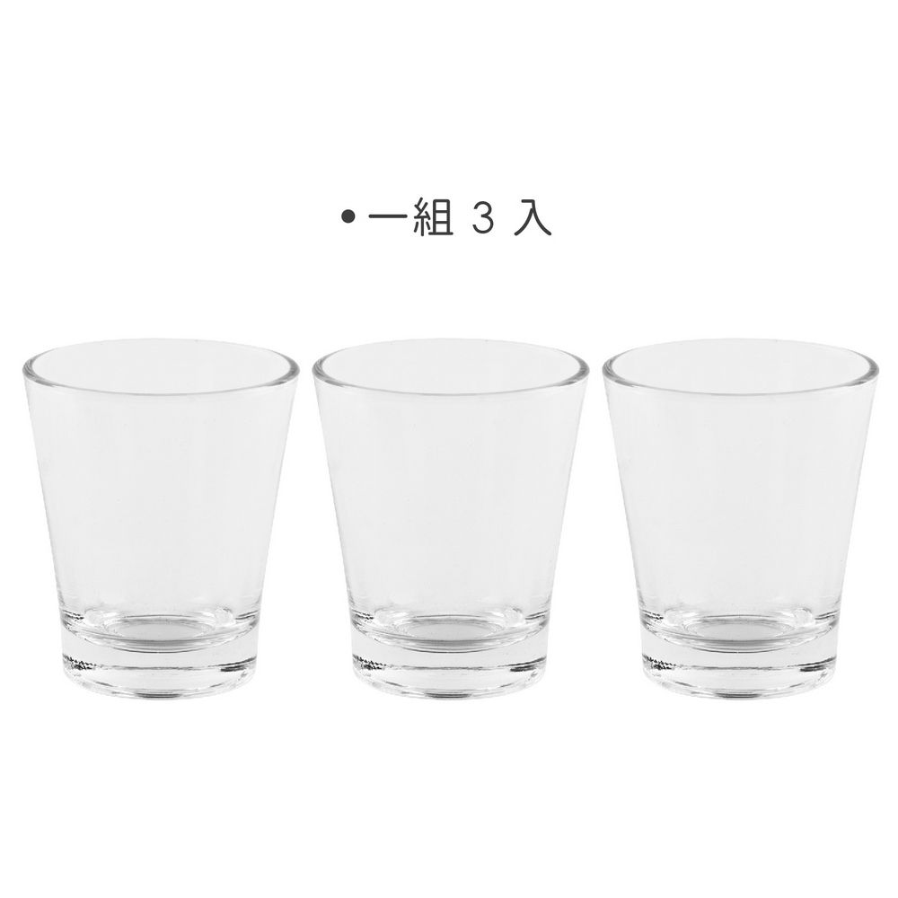 EXCELSA 玻璃杯3入(100ml) | 水杯 茶杯 咖啡杯