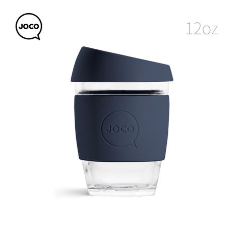 澳洲JOCO Utility啾口玻璃隨行咖啡杯-全能版12oz/354ml-Mood Indigo