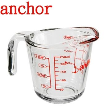 美國Anchor專業級強化玻璃量杯250cc