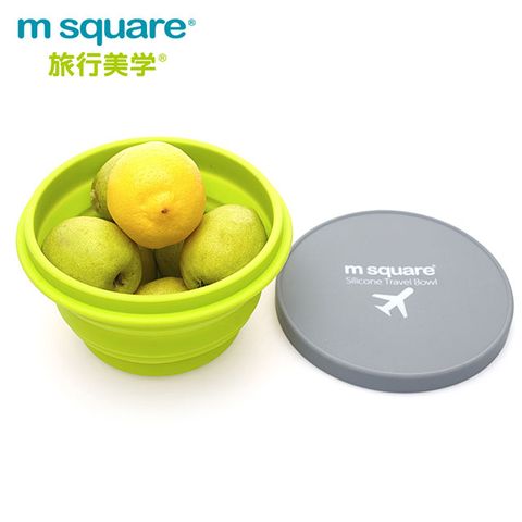 M Square摺疊矽膠碗 L-綠