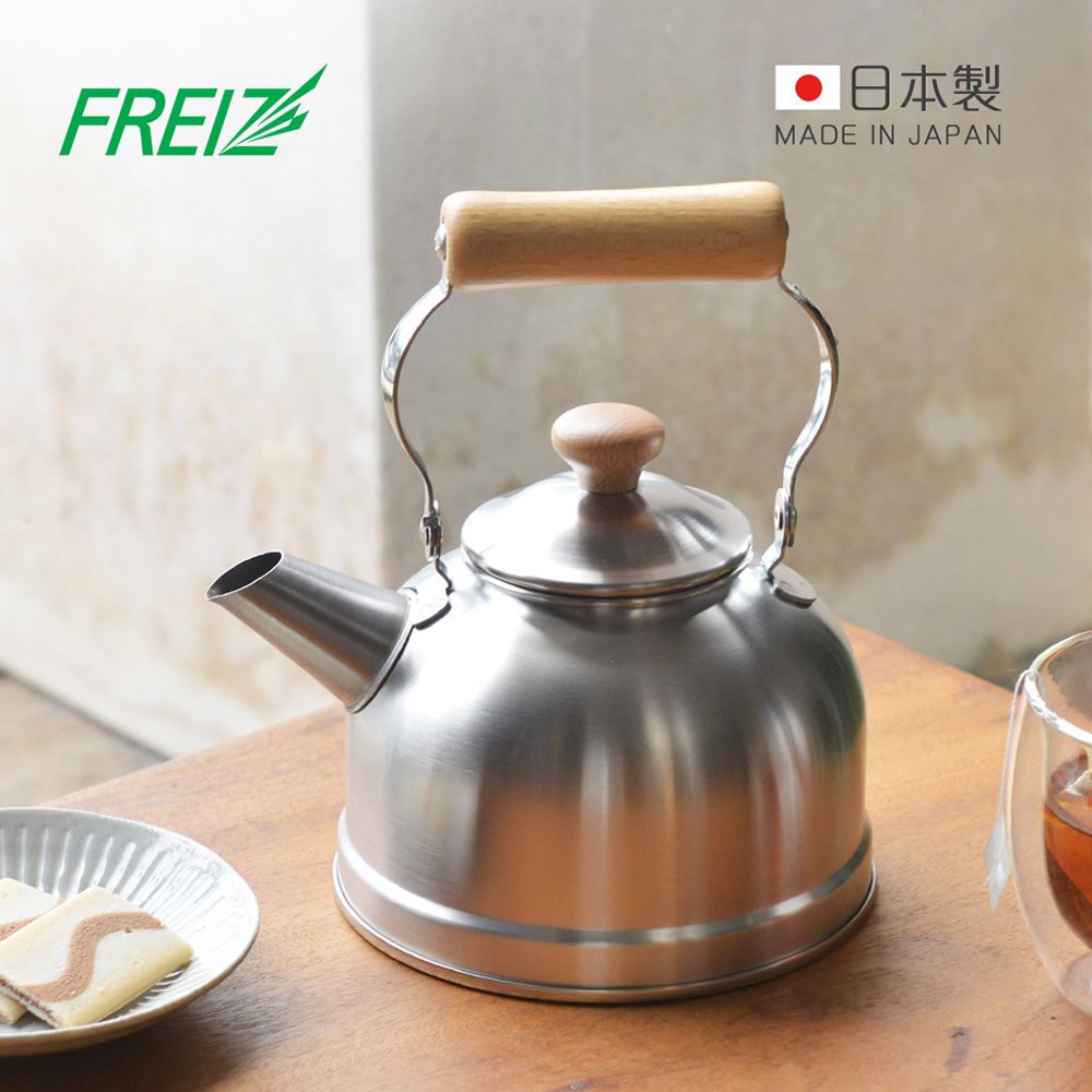 日本和平FREIZ】千歲日製復古風木柄不鏽鋼茶壺(IH對應)-1.5L - PChome 