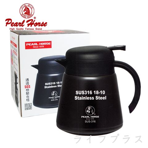 【日本寶馬牌】#316保溫咖啡壺-800ml-黑色