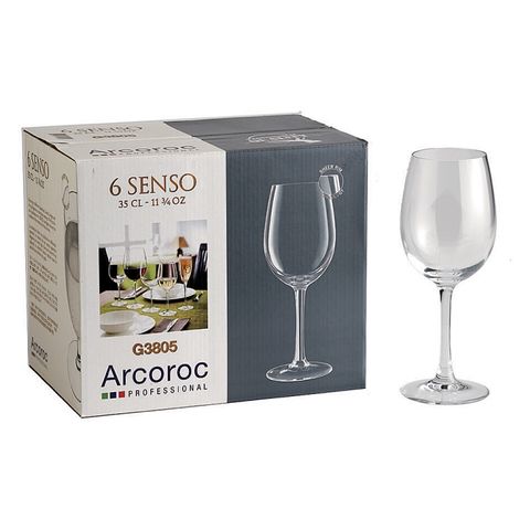 Arcoroc 感觀高腳紅酒杯350cc六入組