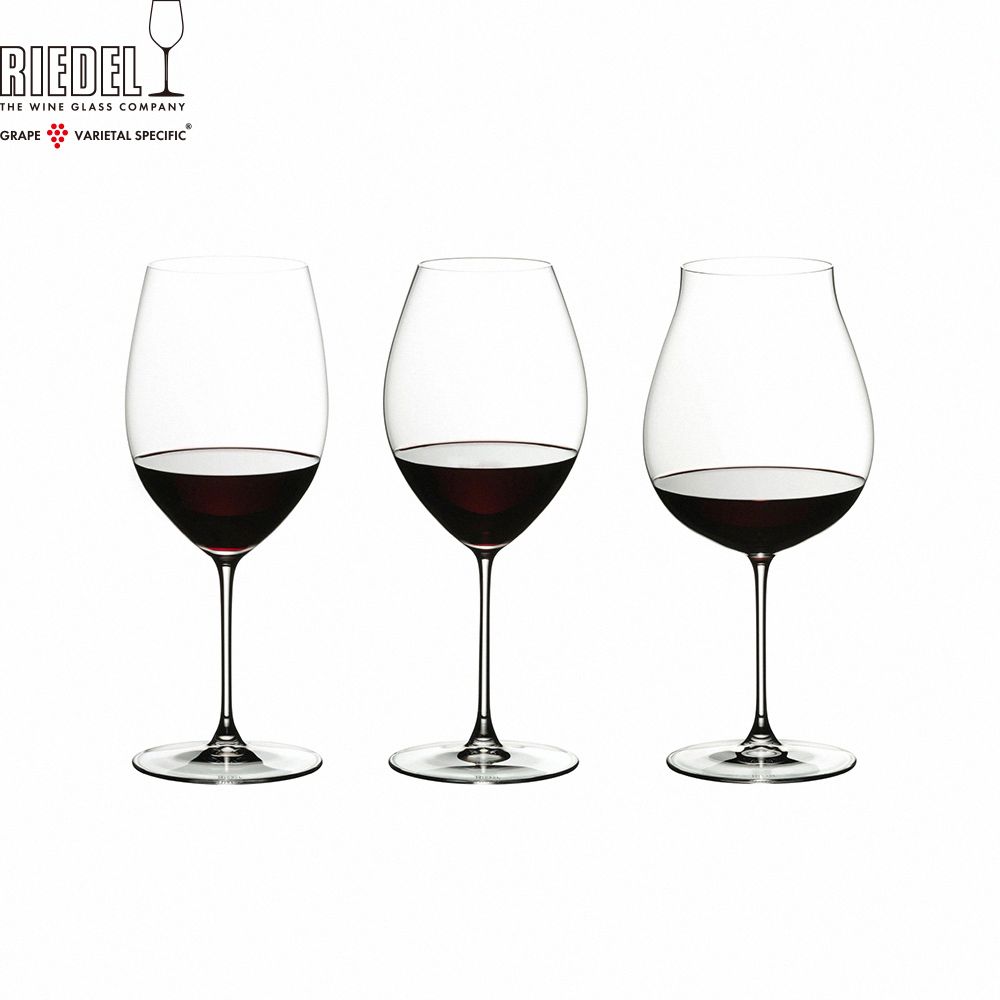 RIEDEL 酒杯之王 Veritas 品杯組-3入_Cabernet sauVignon 625ml/New world pinot noir 790ml/Old world syrah 600ml　