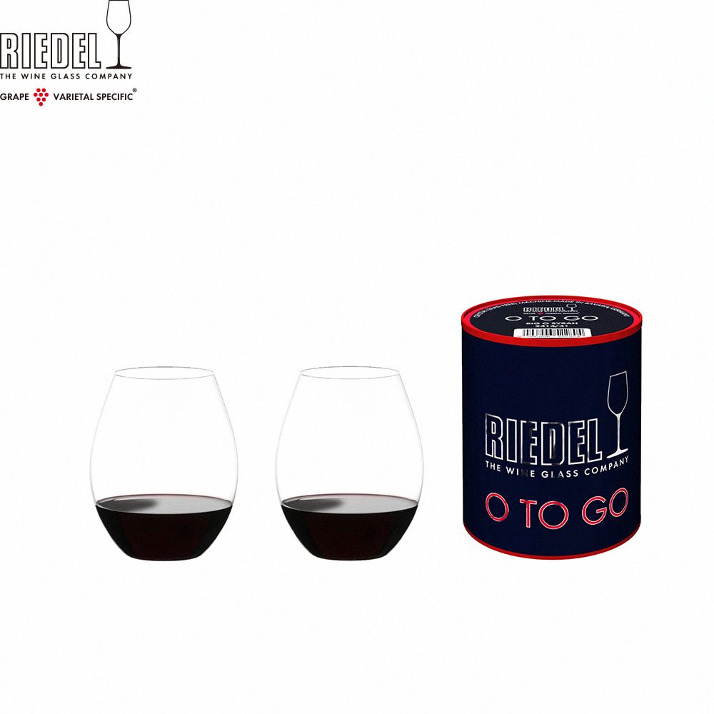 RIEDEL 酒杯之王 Big O to GO Syrah 希哈隨行紅酒杯-單筒包裝-2入_570ml