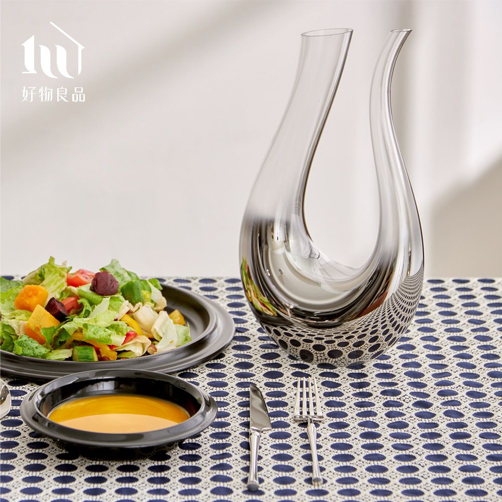 好物良品 2入紅酒杯_銀色漸變玻璃酒杯組 白酒杯 氣泡酒杯 調酒杯 香檳杯 品酒杯 葡萄酒高腳杯 聖誕聚會派對 情人節日慶祝
