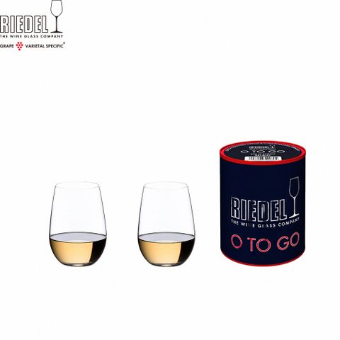 RIEDEL 酒杯之王 O to GO White Wine 隨行白酒/清酒杯-單筒包裝-2入_375ml