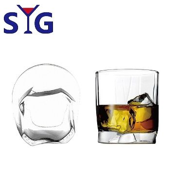 SYG玻璃造型四方底威士忌杯-326cc