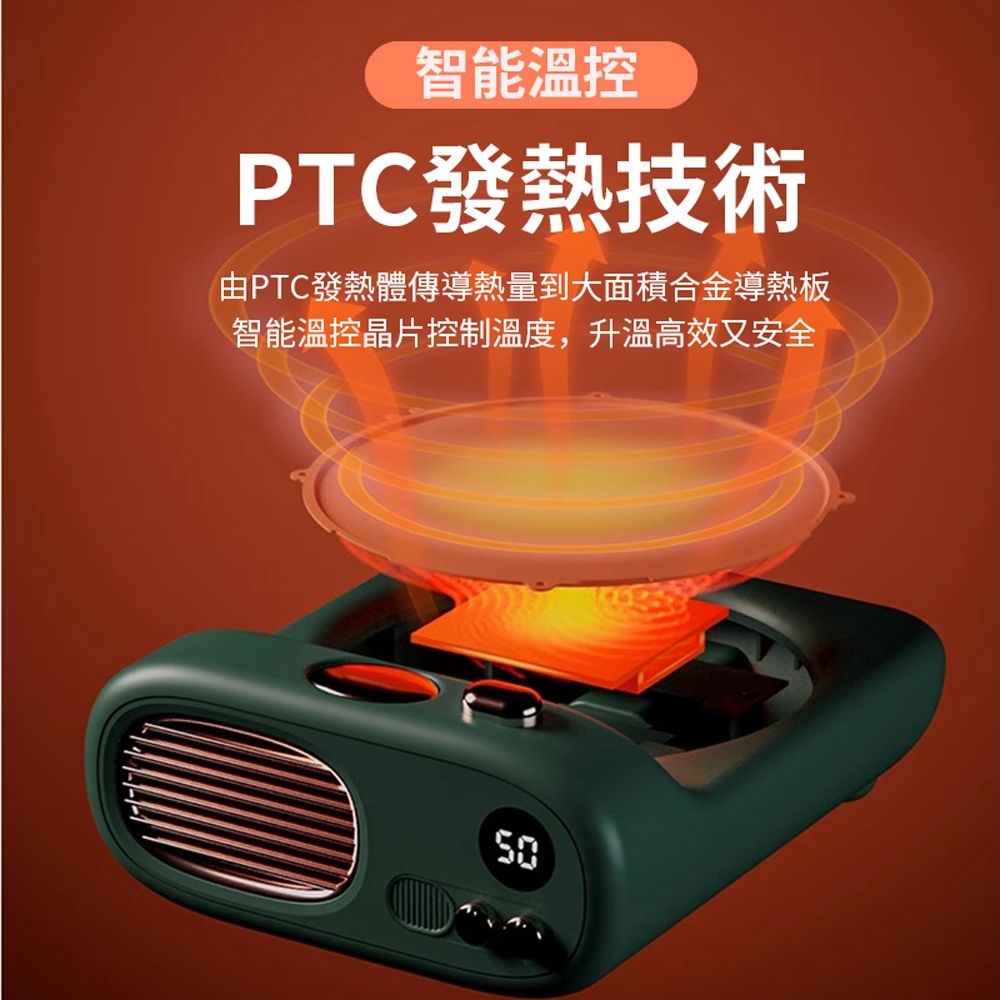  SOIP 復古TV智能數顯恆溫杯墊 預約定時加熱杯墊 辦公室保暖暖杯墊 牛奶保溫加熱器