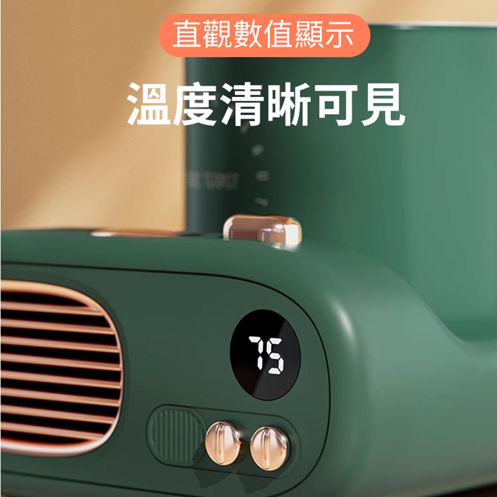  SOIP 復古TV智能數顯恆溫杯墊 預約定時加熱杯墊 辦公室保暖暖杯墊 牛奶保溫加熱器