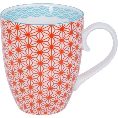 Tokyo Design 圖騰馬克杯(紅325ml)