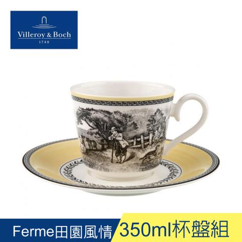 Villeroy & Boch 德國Villeroy&Boch-奧頓系列-350ml杯盤組-Ferme田園風情