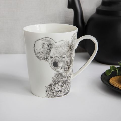 《Maxwell &amp; Williams》瓷製馬克杯(綻放無尾熊450ml) | 水杯 茶杯 咖啡杯