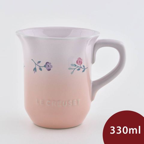 LE CREUSET 南法花語系列 凡爾賽花園 馬克杯 330ml 芭蕾粉