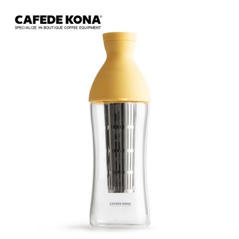 CAFEDE KONA 冷萃壺750ml(咖啡冷萃冷泡壺咖啡壺)-黃色