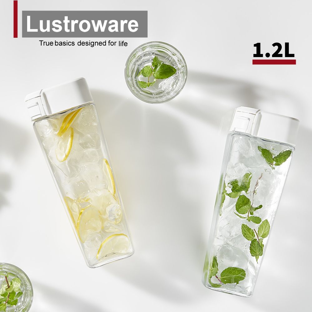 Lustroware 日本岩崎密封耐熱冷水壺-1.2L(防漏可橫躺)買一送一