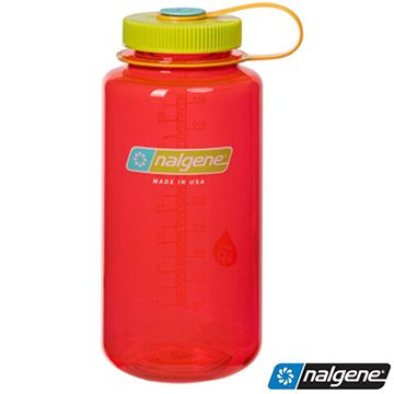 Nalgene  2178-2066 1000cc 寛嘴水壼 石榴色 (登山健行水瓶/兒童水壺)