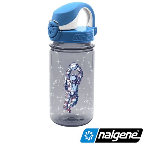 Nalgene 美國  OTF兒童運動型水壼 煙霧灰太空人 375cc (登山健行水瓶/兒童水壺)