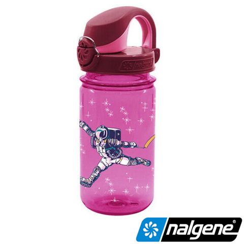 Nalgene 美國  OTF兒童運動型水壼 粉紅太空人 375cc (登山健行水瓶/兒童水壺)