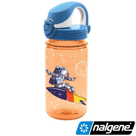 Nalgene 美國  OTF兒童運動型水壼 橘色太空人 375cc (登山健行水瓶/兒童水壺)