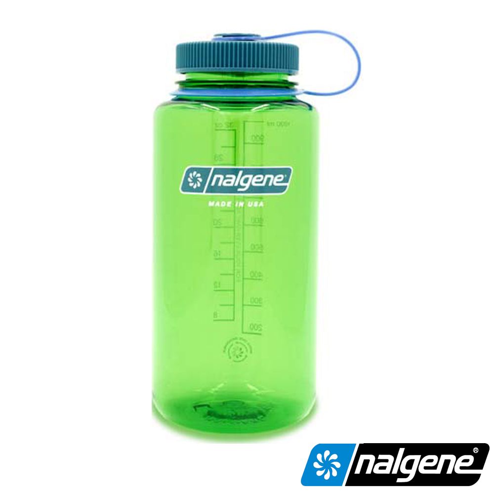 Nalgene  2020-4932 1000cc 寬嘴水壺 鸚鵡綠 (Sustain) (登山健行水瓶/兒童水壺)